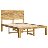 Double Bed Frame with Headboard ROSTOCK White 120 x 200 cm 3405484