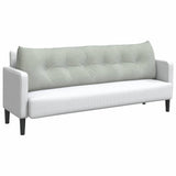 Back Pillow Light Grey 180 x 24 x 50 cm Velvet 42014574