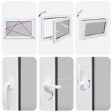Basement Window "RISOR" 90x70 cm Tilt&Turn DIN Right Anthracite 4108447