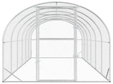 Chicken Coop Silver 600 x 200 x 200 cm Galvanised Steel 3434677
