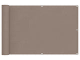 Balcony Screen Taupe 100 x 1000 cm Oxford Fabric 42030741