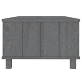 Coffee Table HAMAR Dark Grey 100x55x35 cm Solid Wood Pine 340454