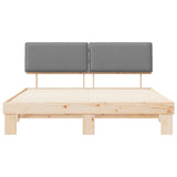 Bed Frame with Upholstered Headboard Light Grey 180 x 200 cm 3398069