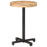 Bistro Table Round 50x75 cm Rough Mango Wood 320263
