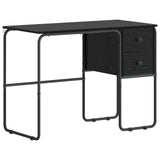 Desk with Storage Black Oak 100 x 50 x 75 cm 8008002