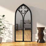 ZNTS Mirror Black 70x30 cm Iron for Indoor Use 3093522