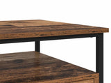 Bedside Cabinet 2 pcs Old Wood 40 x 42 x 56 cm Engineered Wood 881875