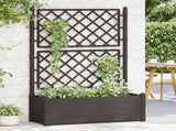 Garden Planter with Trellis 100x43x142 cm PP Anthracite 313985