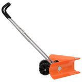 Dual Angle Snow Shovel with Extendable Handle Orange Steel 364820