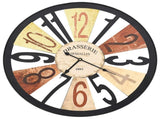 Wall Clock Multicolour Metal, Paper 60 cm Diameter 283863
