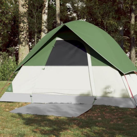 ZNTS Camping Tent Dome 3-Person Green Waterproof 94695