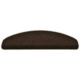 Stair Mats Self-adhesive 20 pcs 65x21x4 cm Brown Half Round Large 3365650