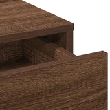 Dressing Table Brown Oak 50 x 41 x 135 cm Engineered Wood 865097