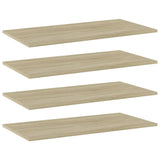 805336 Bookshelf Boards 4 pcs Sonoma Oak 80x40x1,5 cm Engineered Wood