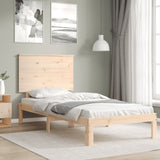 Bed Frame without Mattress Small Single Solid Wood Pine 3193621