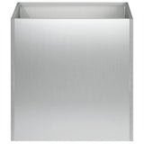 Garden Planter 2 pcs Silver 35 x 35 x 35 cm Galvanised Steel 8004963