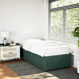 Bed Frame without Mattress Dark Green 80x200 cm Velvet 3284973
