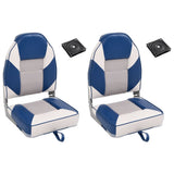 4 Piece Foldable Boat Seat Set High Backrest 3284330