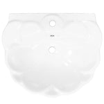 ZNTS Freestanding Basin with Pedestal Ceramic White 580x510x200mm 143005