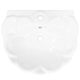 ZNTS Freestanding Basin with Pedestal Ceramic White 580x510x200mm 143005