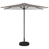 Garden Parasol with Base 270 x 270 cm Polyester Rectangular 42036229