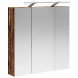 Bathroom Mirror Cabinet Old Wood 70 x 14.5 x 70 cm 889101