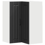 Wall Corner Cabinet LUCCA Black 57 x 57 x 80 cm Engineered Wood 885076