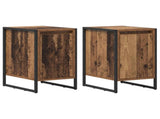 Bedside Table 2 pcs Old Wood 39.5 x 30 x 50 cm Engineered Wood 886651