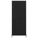 Highboard Black Oak 69.5 x 34 x 180 cm Engineered Wood 3416130
