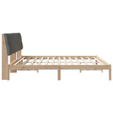 Bed Frame with Upholstered Headboard Brown 200 x 200 cm 3394379