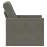 Armchair Light Grey 70 x 81 x 82 cm Corduroy Fabric 42041034