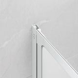 140785 Shower Bath Screen Wall 141 x 132 cm 3 Panels Foldable
