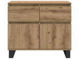 Sideboard Artisan Oak 60 x 35 x 70 cm Engineered Wood and Iron 881742