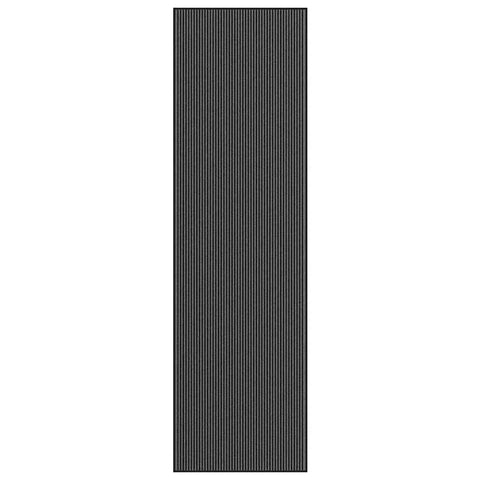 ZNTS Doormat Stripe Black and Grey 115x400 cm 4105599