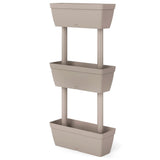 Garden Planter 6 pcs 100 cm Taupe 151825