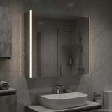 Bathroom Mirror Cabinet Concrete Grey 73.5 x 15.5 x 70 cm 889258