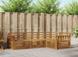 Sofa Sets 4 pcs Natural Solid Acacia Wood 3374719