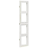 Room Divider 3 Panels White Solid Wood Paulownia 358686