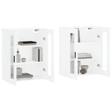 Wall Mounted Cabinets 2 pcs White Engineered Wood 3197953