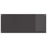 Kitchen Backsplash Dark Grey 120 x 50 cm Tempered Glass 42001314