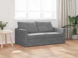 Folding Sofa Bed Dark Grey 122 x 70 x 60 cm Velvet 42030480