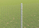 Welded Wire Fence with Posts 25 x 1.5 m Galvanised Steel Silver 3336374