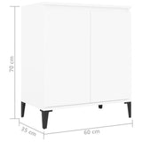 Sideboard White 60x35x70 cm Engineered Wood 806076