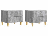 Bedside Table 2 pcs Grey Sonoma 43 x 34.5 x 48 cm 894998