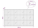 Gabion with 3.5 mm Wire and 10x10 cm Mesh 200x20x150 cm 3463126