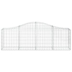 Arched Gabion Baskets 12 pcs 200x30x60/80 cm Galvanised Iron 3145398