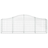 Arched Gabion Baskets 12 pcs 200x30x60/80 cm Galvanised Iron 3145398