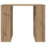 Desk with Shelf Artisan Oak 90 x 50 x 75 cm Engineered Wood 869513