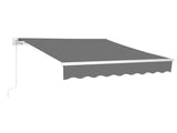 78"D x 102"W x 59"H retractable awning Grey 77304471
