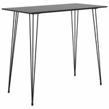 5 Piece Bar Set Black and Grey 3057380